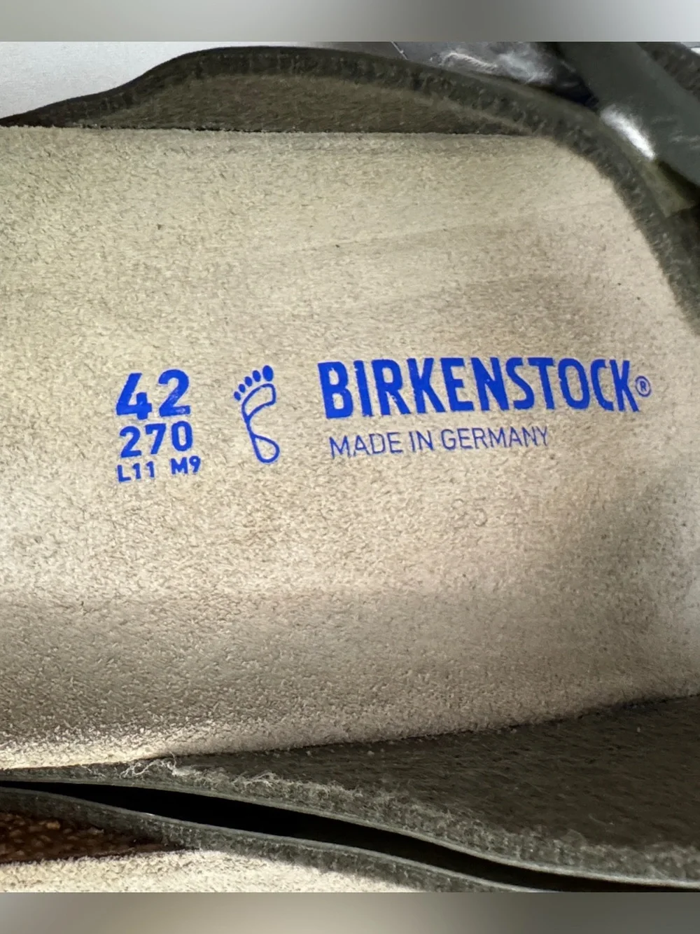 Birkenstock Arizona Camouflage Two-Strap Sandals - Olive & Dark Green size 42
